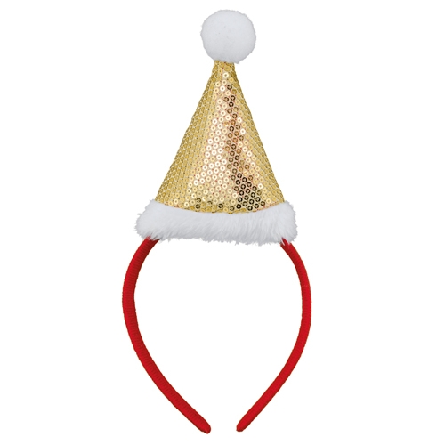 Diadema de Navidad con Gorro de Papá Noel Publicitaria